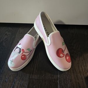 Coach Pink Cherry Slip-On Sneakers